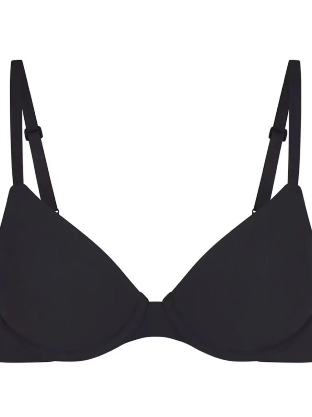 NWT SKIMS Fits Everybody T-Shirt Bra - Onyx 36B - Picture 1 of 3